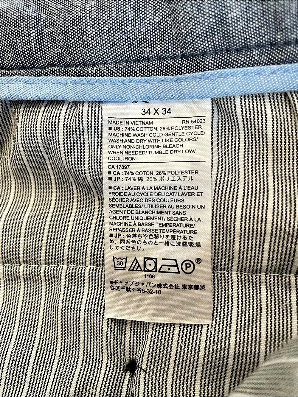 Banana Republic Aiden Chino Pants Mens Check Crosshatch Trousers 34x34**READ** - Picture 4 of 4